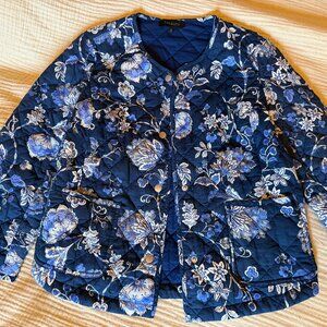 Talbots Quilted Floral Jacket